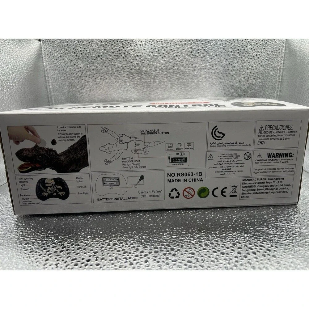 Talgic 2.4G Remote Control Dinosaur Mist Spraying T-Rex Roar